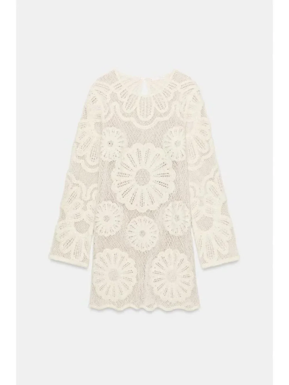 ZARA CROCHET SHORT DRESS - Picture 8 of 10